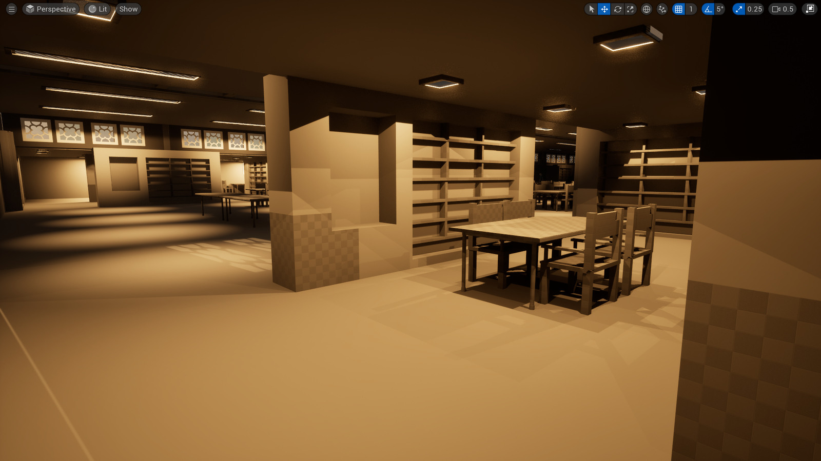Escape the Library – Stealth / Survival Horror (Unreal Engine 5)