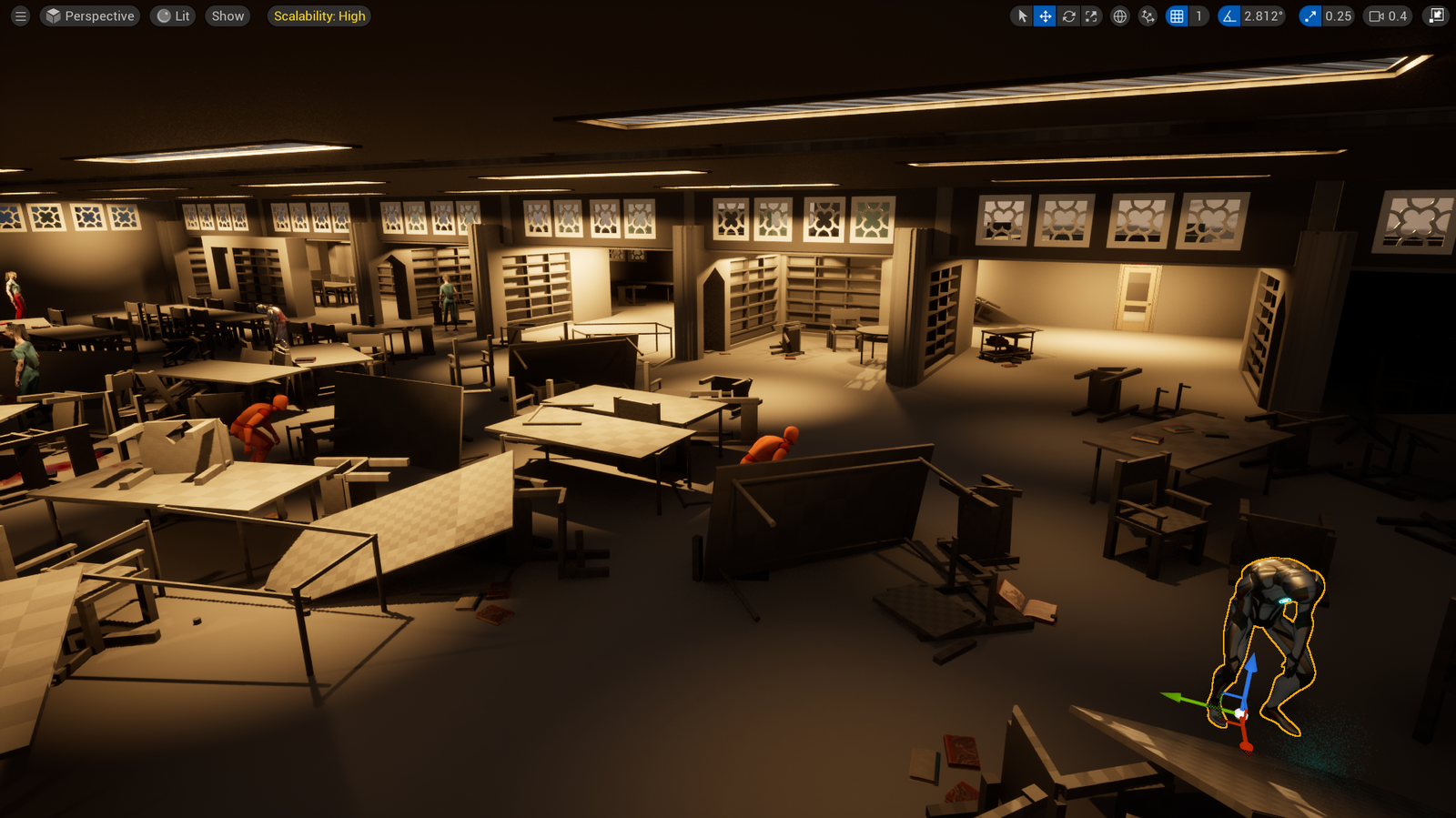 Escape the Library – Stealth / Survival Horror (Unreal Engine 5)