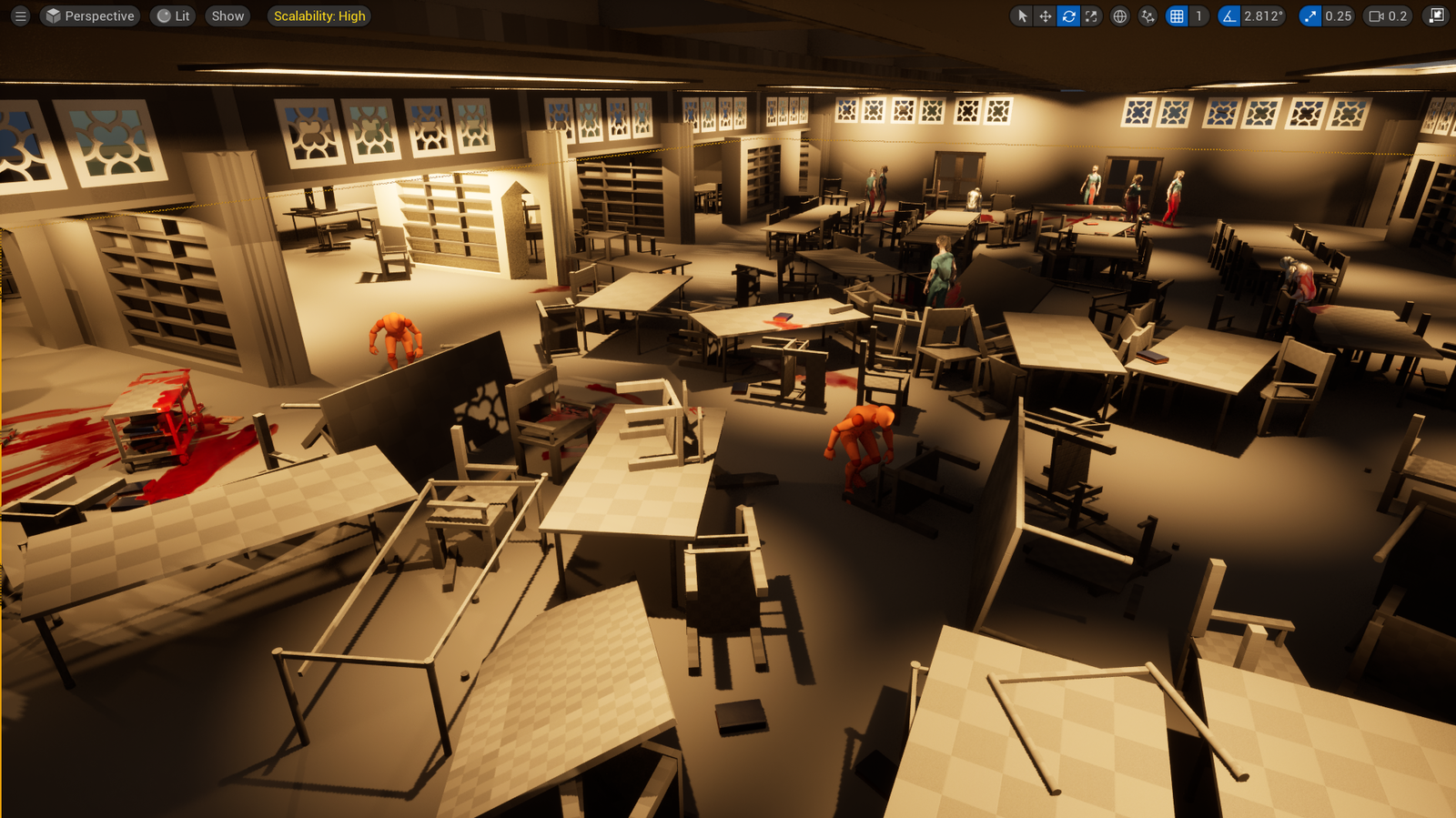 Escape the Library – Stealth / Survival Horror (Unreal Engine 5)