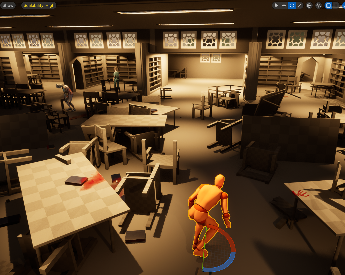 Escape the Library – Stealth / Survival Horror (Unreal Engine 5)